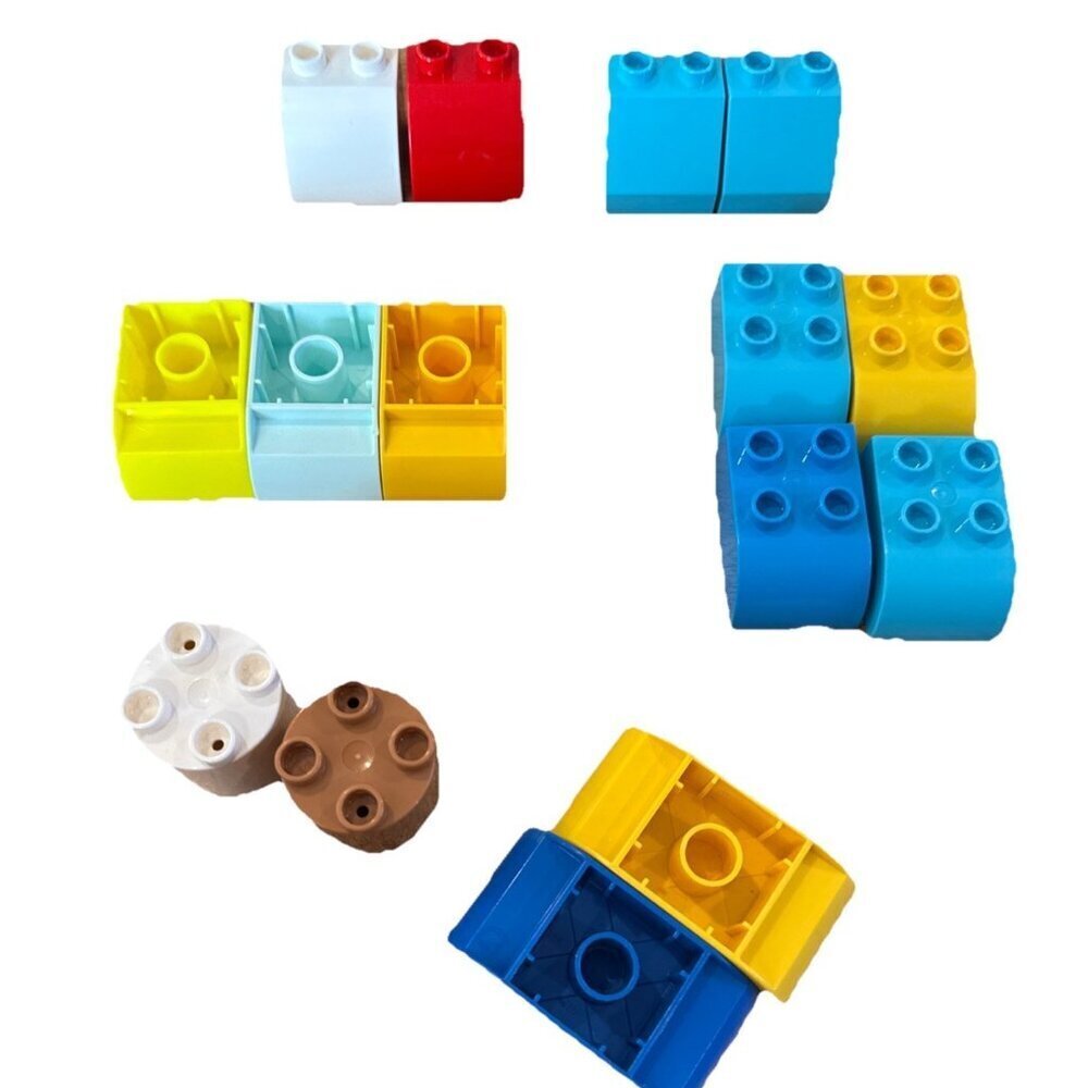 LEGO Duplo Brick 2x4 Slope Curved Inverted Double 2x4 Slanted Curved Mixed Lot